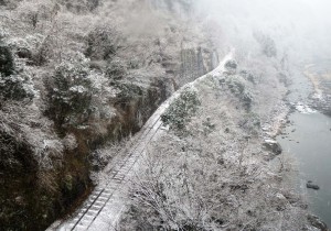 渡良瀬渓谷雪景色　2015 0130 07