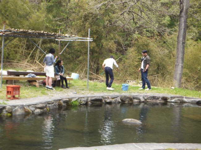 信州春燦々 Gw家族で釣り堀は盛況 上田市 軽井沢 上田市 東信州の情報