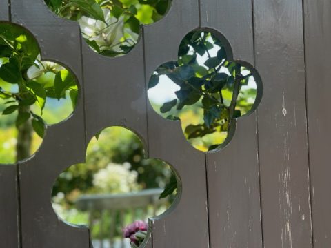 ベンチの窓から見える景色