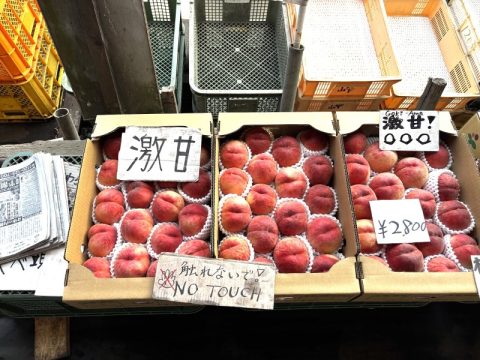 【甲府〜富士五湖】峠の売店で買う安くて美味しい桃、ぶどう、どうもろこし