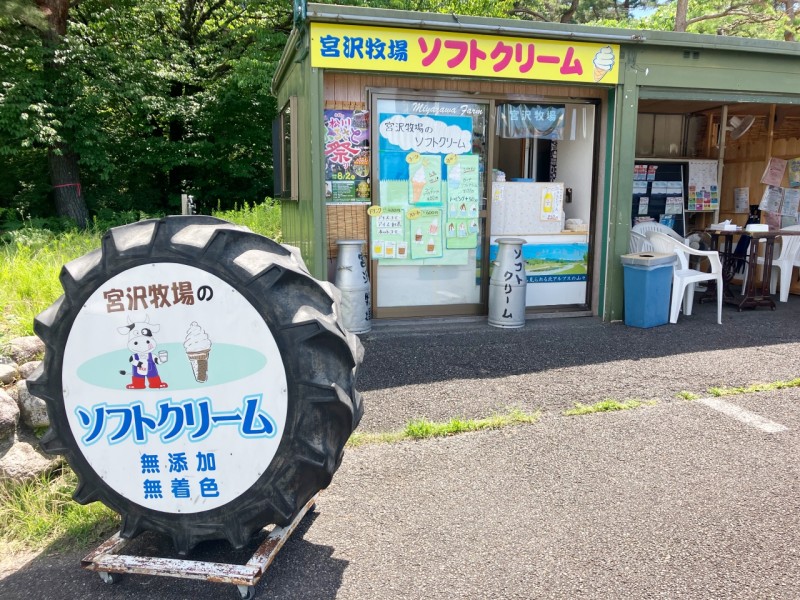 宮沢牧場のソフトクリーム