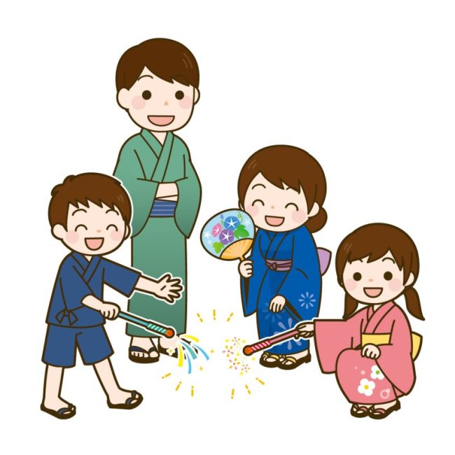 みんなで花火