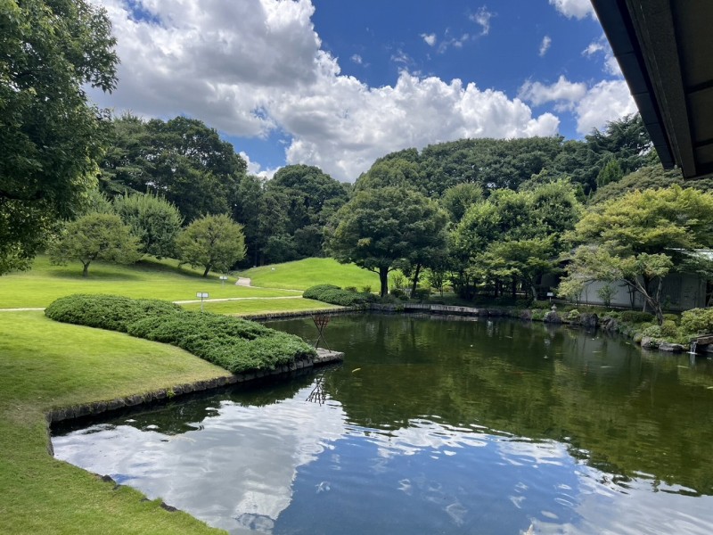和風別館の庭園