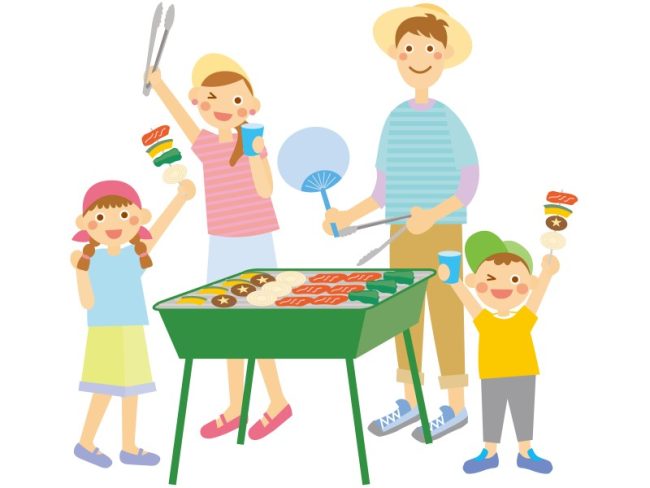 家族でBBQ