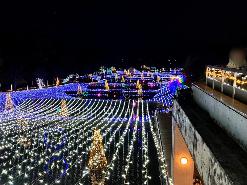 国営アルプスあづみの公園のイルミネーション4