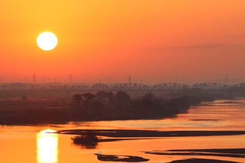 ◆埼玉県加須市◆埼玉県の?穴場初日の出スポット?『埼玉大橋』で美しき新年の始まりを♪