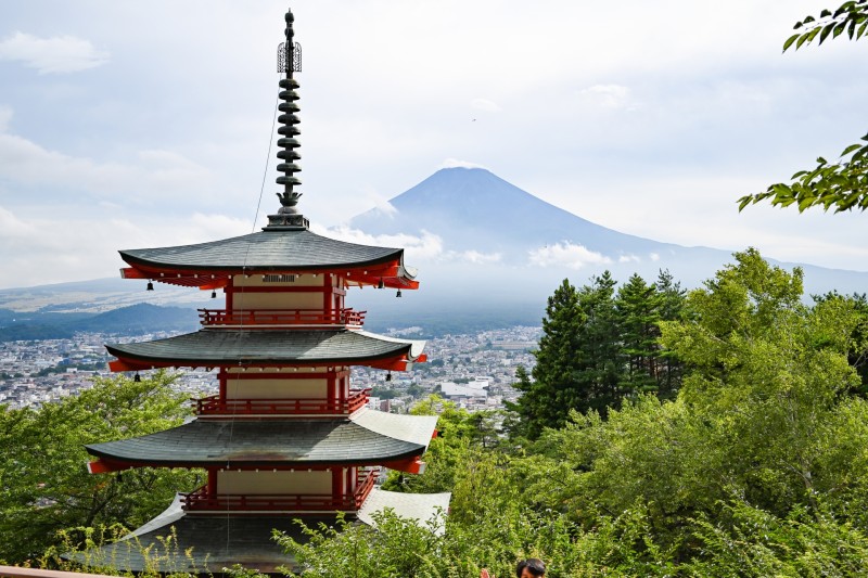 五重塔と富士山