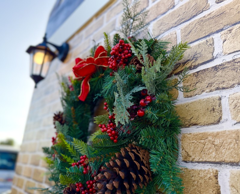 イオンモール太田クリスマスマーケットに飾られていたリース