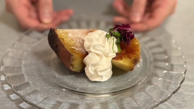 欧風食堂バンデミュールのサツマイモのブリュレ