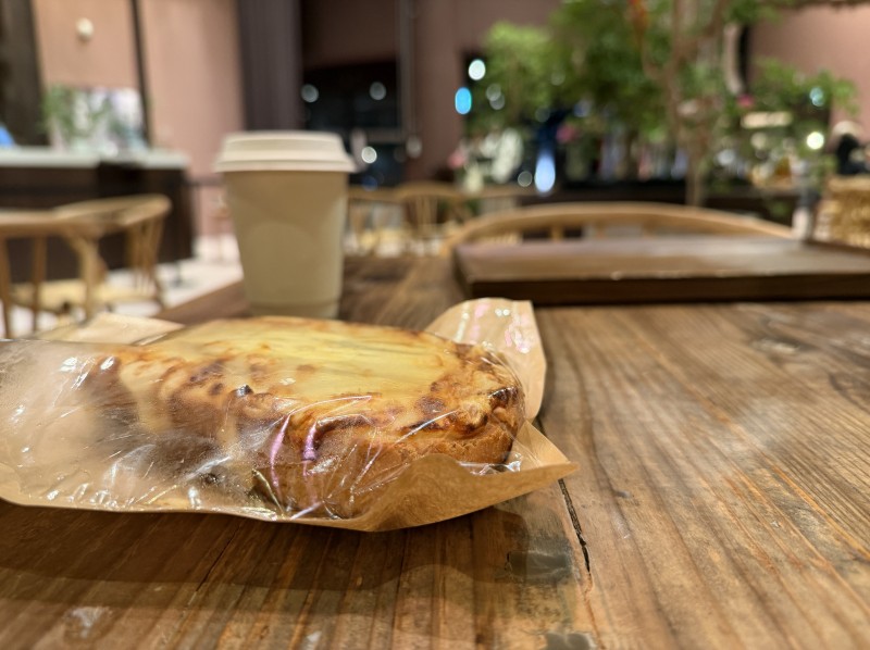 クロックムッシュ。チーズとハムの旨みがたっぷり！